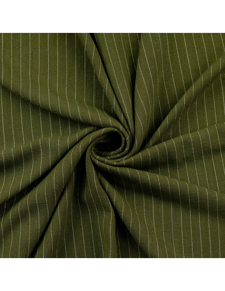 Viskos/Lin Stripes Grön