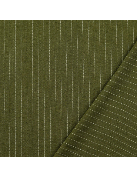 Viskos/Lin Stripes Grön