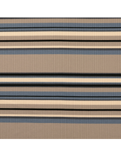 Jersey Rib Stripes Beige/Blå