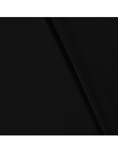 Bomullsjersey Rib Svart 2
