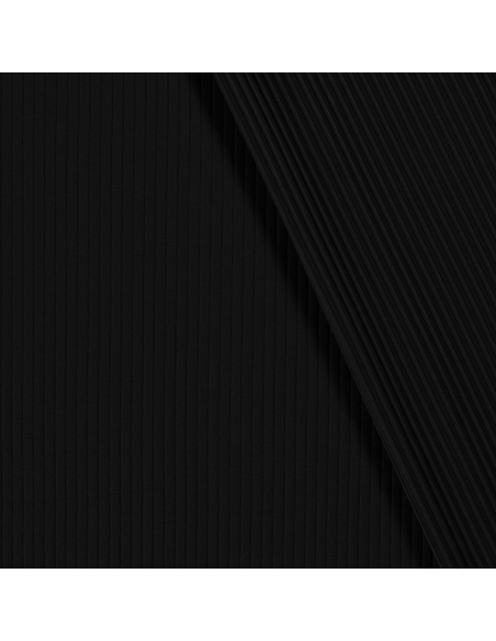 Bomullsjersey Rib Svart