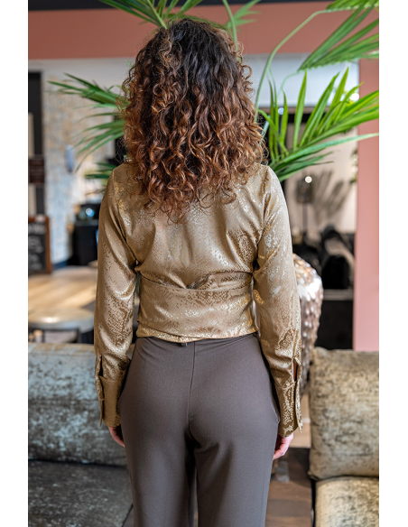 Gabardin Mörkbrun 58