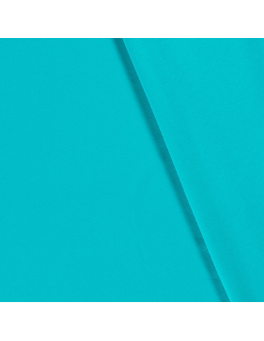 Bomullsjersey Enfärgad Turkos