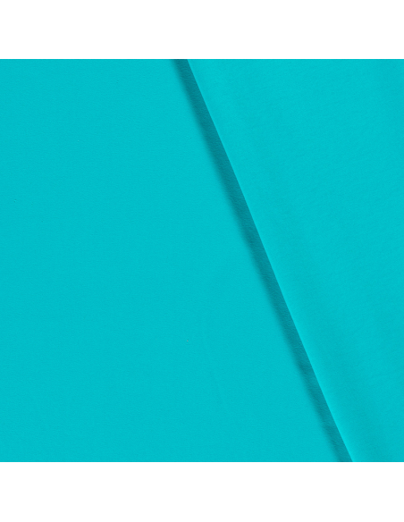 Bomullsjersey Enfärgad Turkos