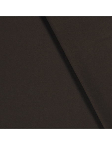 Bomullsjersey Enfärgad Mörkbrun