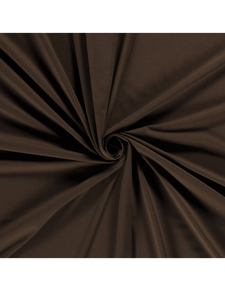 Bomullsjersey Enfärgad Mörkbrun