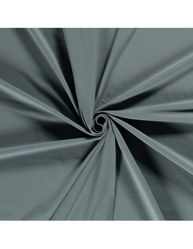 Bomullsjersey Enfärgad Stålblå