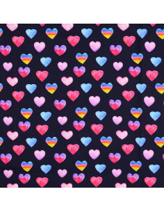 Bomullsjersey Hearts