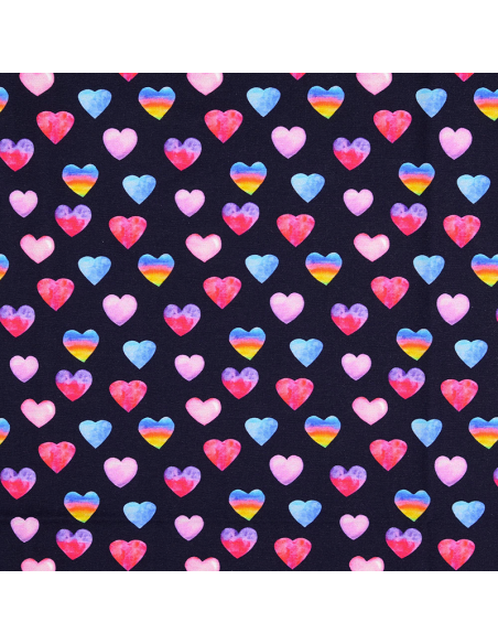 Bomullsjersey Hearts