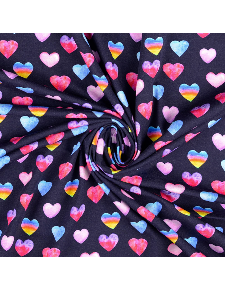 Bomullsjersey Hearts