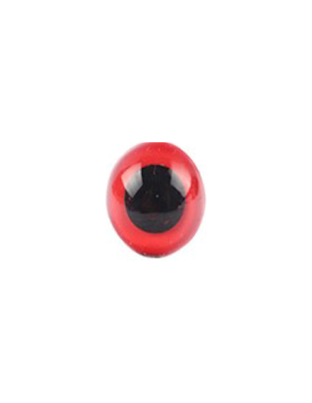 Djurögon 10mm Röd