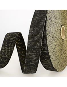 Väskband Glitter Svart/Guld