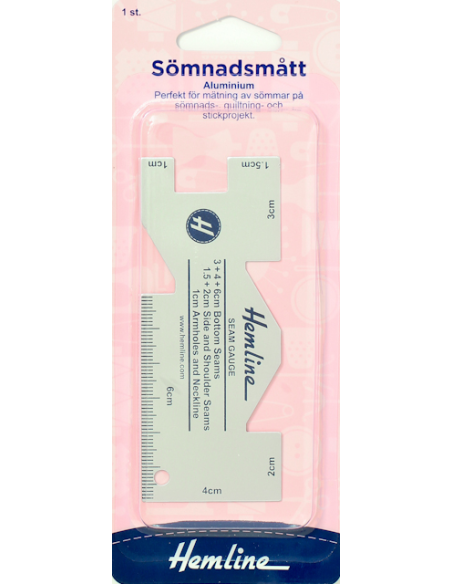 Hemline Sömnadsmått Aluminium