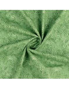 Bomullspoplin Swirls Grön 2