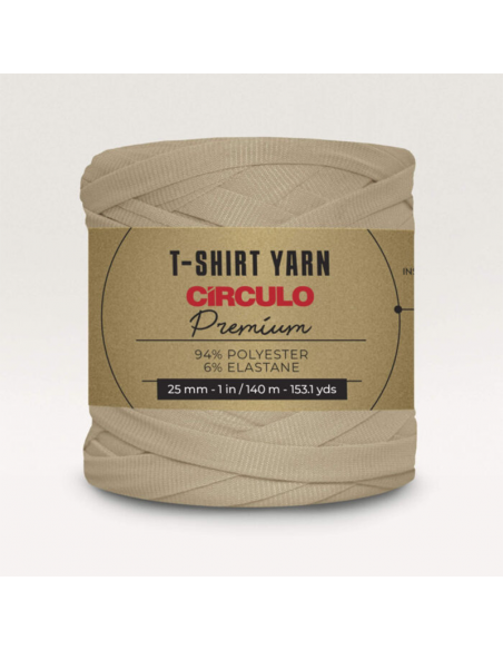 Circulo Premium T-shirtgarn Beige