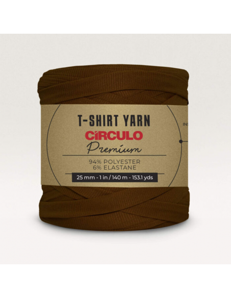 Circulo Premium T-shirtgarn Chokladbrun