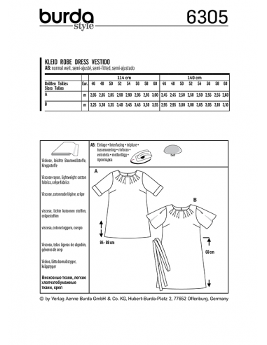 Burda 6305 Burda 6305