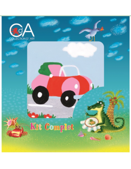 Collection D´Art Broderikit Bil