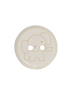 Knapp Elefant Offwhite 13-16mm