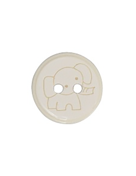 Knapp Elefant Offwhite 13-16mm