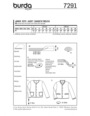Burda 7291 Burda 7291