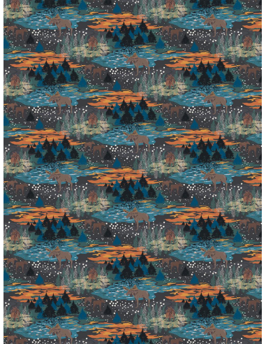 Älgrike Brun/Orange