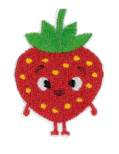 Tygmärke Jordgubbe