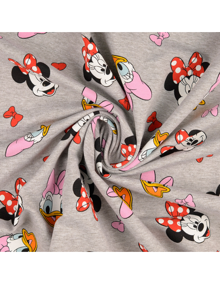 Licens French Terry Mimmi Pigg & Kajsa Anka