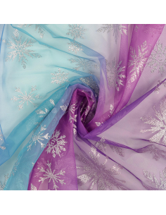 Mesh Glitter Snowflake Multi