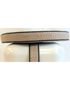 Hemslöjdsband Beige Ruta 21mm