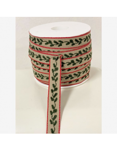 Hemslöjdsband Gröna Blad 13mm