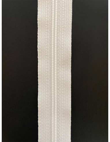 YKK Blixtlås MV 4mm Vit