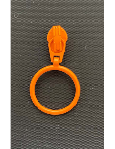 YKK Löpare Ring 4mm Orange