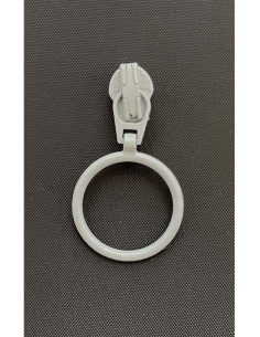 YKK Löpare Ring 4mm Ljusgrå
