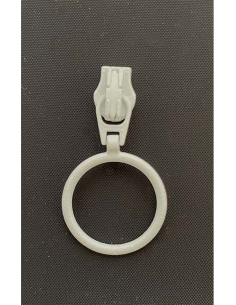 YKK Löpare Ring 4mm Vit