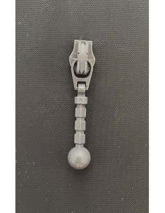 YKK Löpare Kula 4mm Grå