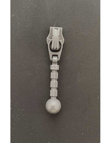 YKK Löpare Kula 4mm Grå