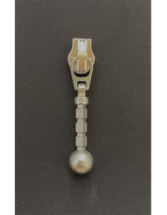 YKK Löpare Kula 4mm Silver