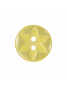 Knapp Star 14mm Gul