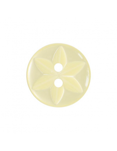 Knapp Star 14mm Ljusgul