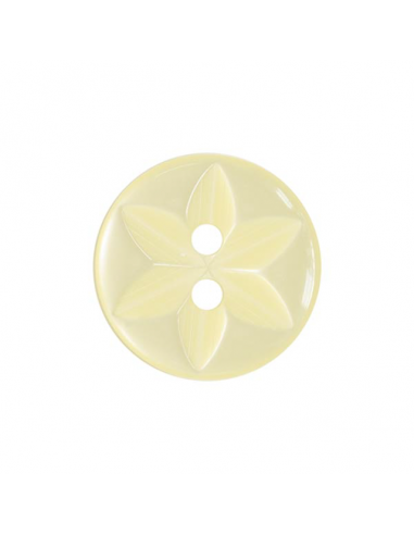 Knapp Star 14mm Ljusgul