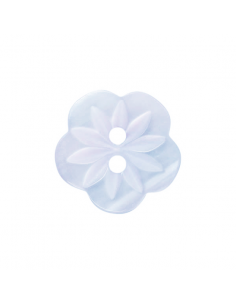 Knapp Petal 16mm Ljusblå
