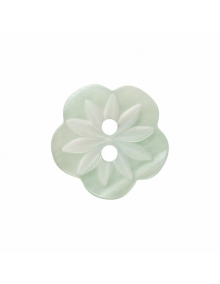 Knapp Petal 16mm Ljusgrön