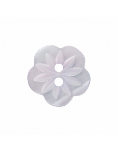 Knapp Petal 16mm Vit