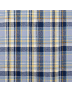 Flanell Checks Blå