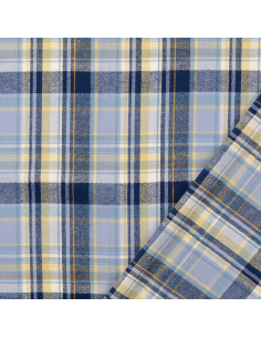 Flanell Checks Blå 2
