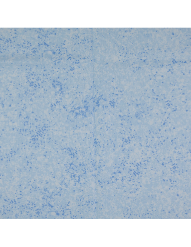 Bomullspoplin Stain Ljusblå