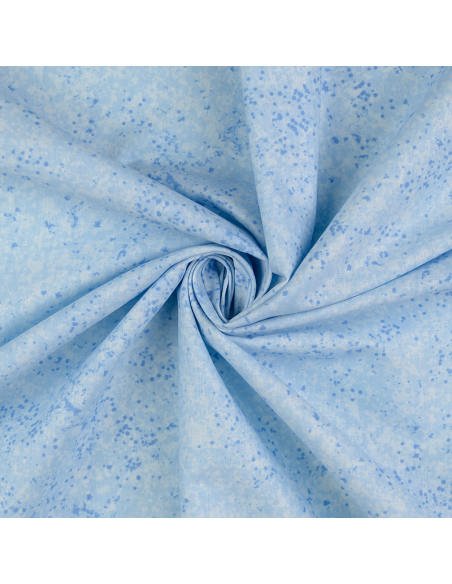 Bomullspoplin Stain Ljusblå