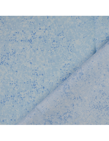 Bomullspoplin Stain Ljusblå