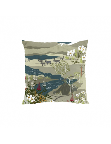 Kuddfodral Fjällvandring Petrol/Beige